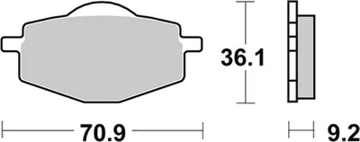 Produktbild von Scooterbelag SBS 107HM (Satz pro Scheibe) Street Ceramic
