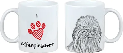 Produktbild von Affenpinscher - Tasse mit Hund, entzückende Tasse mit Grafik, Geschenk mit Ihrem Foto von der Marke Art-Dog