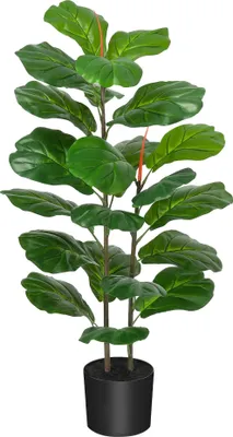 Produktbild von Künstlicher Geigenfeigenbaum, realistisches Design, keine Pflege erforderlich, Grün