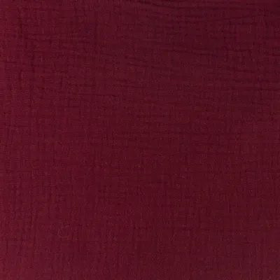Produktbild von Organic Musselin Kim Bordeaux, Uni 150 g/m², 100 Baumwolle, glatt/fein, 0,5 m, Meterware