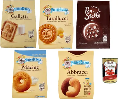 Produktbild von Mulino Bianco: Verschiedene Kekse, insgesamt 3800 g, 5 Stück + Italian Gourmet polpa 400g