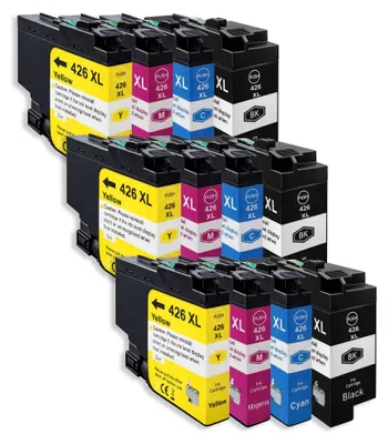 Produktbild von 12er Pack Druckerpatronen 426 426XL kompatibel mit MFC-J4335 J4335DW