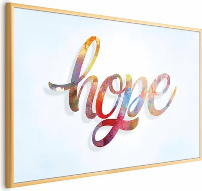 Produktbild von Posterpapier Poster - Hope 60x40 cm Text m-A-0753-ao-a