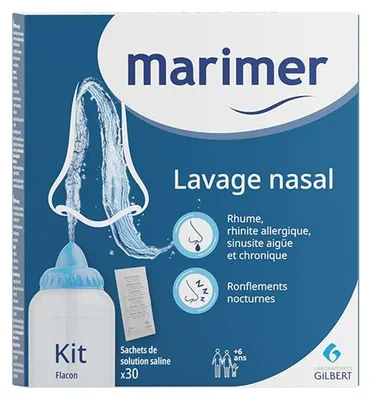 Produktbild von Nasenspülset, Marimer, Nasal Washing Kit, Reinigung der Nasenwege, Linderung von verstopfter Nase, 1 Stück