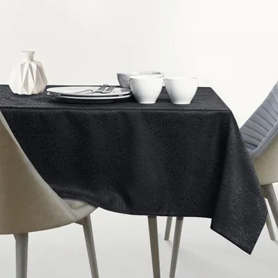 Zdjęcie produktu dla Obrus Plamoodporny GAIA 140x200 Czarny AmeliaHome