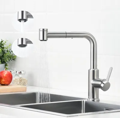 Produktbild von Cecipa Ausziehbar Küchenarmatur Wasserhahn Küche Spültischarmatur Einhandmischer Mischbatterie ,253 mm Auslaufhöhe