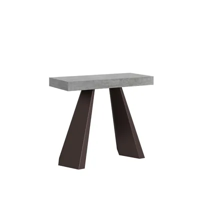 Produktbild von Ausziehbare Konsole 90x40/196 cm Diamante Small Premium Cement Bear Rahmen