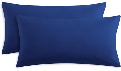 Obrázok produktu pre Poťahy na vankúše 40x80 cm, kráľovská modrá, 2 kusy, mikrovlákno, so zipsom
