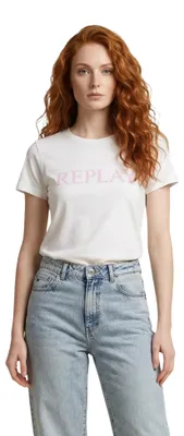 Produktbild von Replay Damen T-Shirt Weiß 512784 : Größe - XS Größe: XS