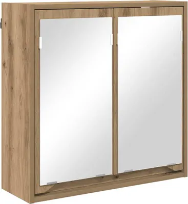 Obrázek produktu pro vidaXL Koupelnová zrcadlová skříňka s dvířky Artisan dub 60 x 20 x 60 cm