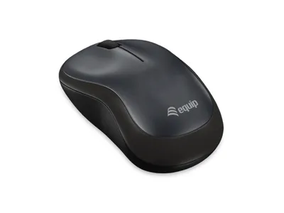 Produktbild von Equip Optische Maus kabellos USB Komfort R+L schwarz