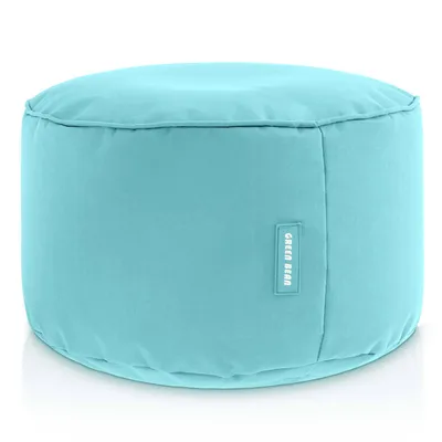Produktbild von Green Bean Sitzhocker "Stay" 45x25cm mit EPS Perlen Füllung - Fußhocker für Sitzsäcke - Aquamarin