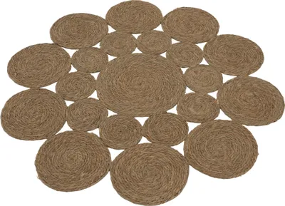 Produktbild von Kondela Runder Teppich Taban 120 cm - Natur