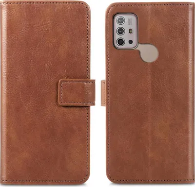 Zdjęcie produktu dla imoshion Luxe Bookcase dla Motorola Moto G30 / G20 / G10 (Power) - Brązowy