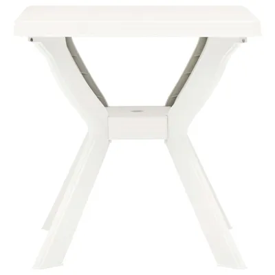 Image de vidaXL Table de bistrot blanche 70x70x72 cm plastique