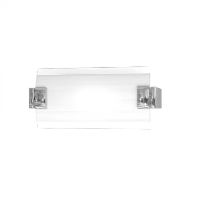 Immagine prodotto di Applique Contemp Swinging Metallo Cromo Vetro Bianco Extrachiaro 1 Luce E27 25Cm