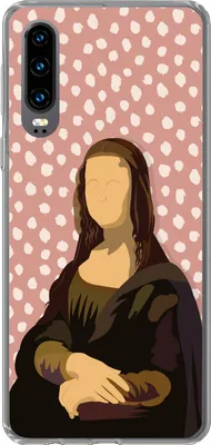 Produktbild von MuchoWow® Handyhülle Schutzhülle Hülle für Telefoonhoesje Huawei P30 Leonardo da Vinci - Alte Meister - Punkte - Vintage Silikon Softcase Handy Hülle - Kartenbesitzer