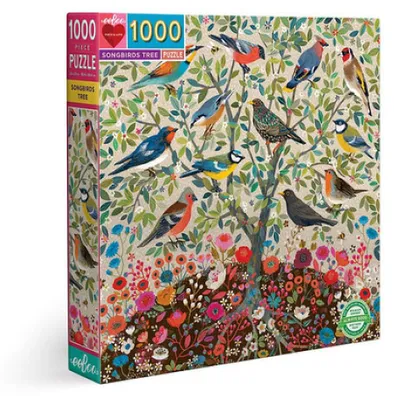 Produktbild von Eeboo Puzzle - Singvogelbaum, 1000 Teile
