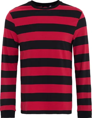 Produktbild von King Kerosin Longsleeve Streifen red black XXL
