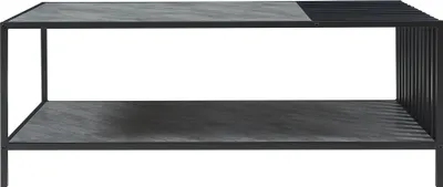 Produktbild von Couchtisch 'Pärghos' Wohnzimmertisch 120 x 60 x 45 cm Schwarz/Betonoptik