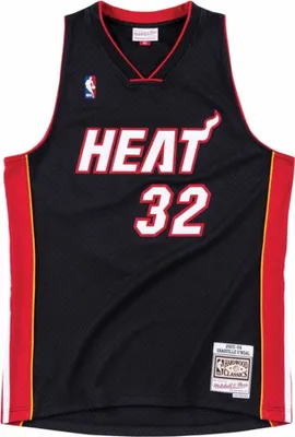 Produktbild von Mitchell & Ness Tshirts Swingman Nba Miami Heat Shaquille Oneal, SMJYAC18017MHEBLCK05SON, Größe: 178
