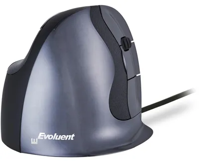 Produktbild von VerticalMouse D (schwarz/silber, Medium, RH)
