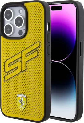 Immagine prodotto di Custodia Ferrari per iPhone 15 Pro - Giallo