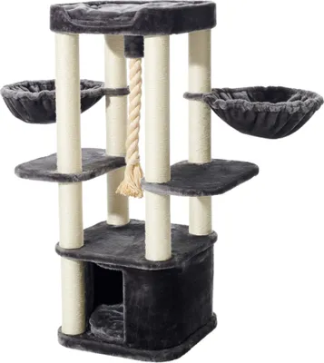 Immagine prodotto di Albero per gatti Nobby "MUGLA" grigio scuro; 50 x 50 x 121 cm