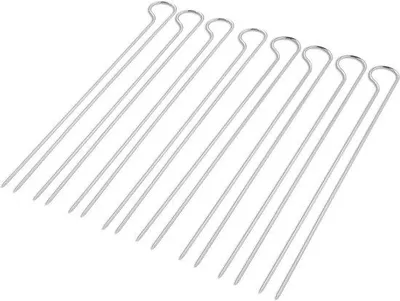 Produktbild von Famanu Grillspieße Set - 8 Kebabspieße mit Doppelspießen, 33,8 cm