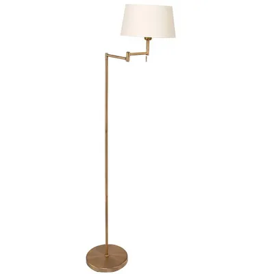 Produktbild von Steinhauer Stehleuchte Bella 1-flammig Bronze Matt/ Weiß 45x45cm
