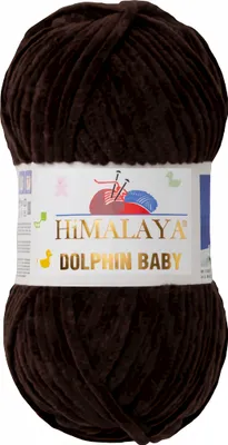 Produktbild von Strickfein Himalaya Dolphin Baby super Bulky Chenille Garn Wolle strickgarn 100 gr 80343 - erde