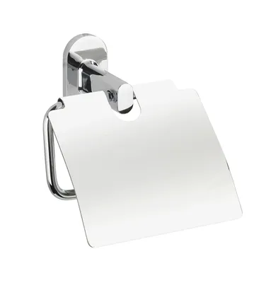 Produktbild von WENKO Toiletten Papier Halter Klo Rollen Bad WC PUERTO RICO Deckel ohne bohren
