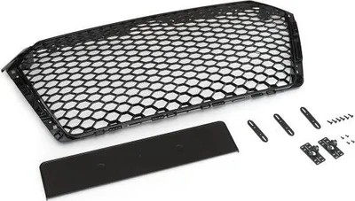 Produktbild von Passend für Audi A4 B9 Grill ohne Emblem ab 16- Schwarz Glanz