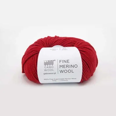 Produktbild von Gabo Wool Feine Wolle 50g, Rot - Weich, Langlebig, Maschinentauglich