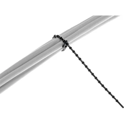 Produktbild von InLine Kabelbinder Kugelbinder schwarz, Länge 100mm, 100 Stück, Schwarz, 100 mm, 33 g, 90 mm, 240 mm, 10 mm