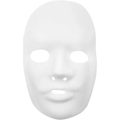 Produktbild von Kunststoffmaske, weiß, 24 x 25,5 cm