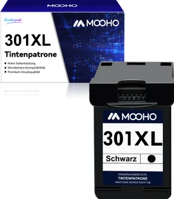 Produktbild von CH563EE 1 schwarz Druckerpatronen für HP 301 XL 3050 Envy 4500 4504 5530 Deskjet 1050 2540 2050A