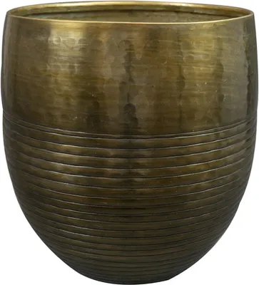 Produktbild von Ter Steege Blumentopf aus Metall im Antik-Look, D 13 cm, H 15 cm, Öffnung 10,5 cm