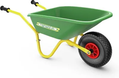 Produktbild von Kinderwagen für Kinder ab 3 Jahren - belastbar bis 25 kg - metallenes Rahmen - Kunststoffkorb - Dempy grün/gelb - Spielzeug, Outdoor-Aktivitäten Kinderwagen