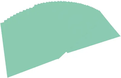 Produktbild von folia 6425 - Tonpapier mint, DIN A4, 130 g/qm, 100 Blatt - zum Basteln und kreativen Gestalten von Karten, Fensterbildern und für Scrapbooking