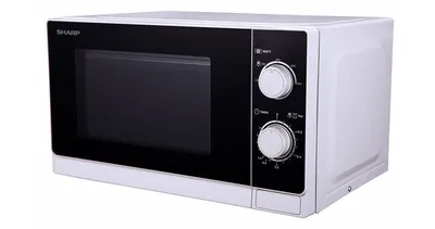 Zdjęcie produktu dla Sharp Home Appliances R-600WW, Blat, Kuchenka mikrofalowa kombinowana, 20 l, 800 W, obrotowy, Czarny, Biały