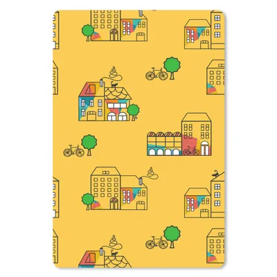 Produktbild von MuchoWow® Mauspad Mousepad Sommer - Muster - Stadt 18x27 cm - Mousepads - Maus Mat - Pad - Mausunterlage