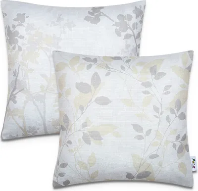 Produktbild von 2er Set Kissenbezug 45x45 Dekokissen Kissenhülle Streifen Indoor Outdoor Deko
