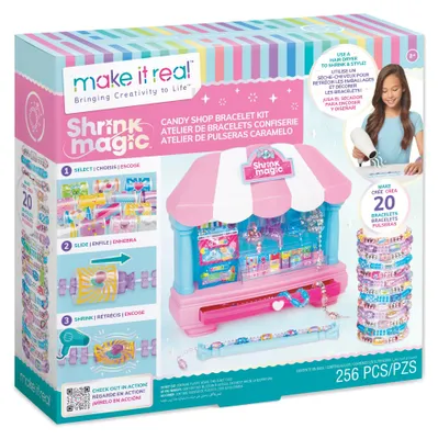 Productafbeelding van Make it Real Krimpfolie-magie armbanden set, set om armbanden te maken voor kinderen, vanaf 8 jaar, meerkleurig