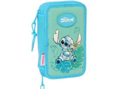 Produktbild von Disney Stitch & Scrump - Mäppchen Federmappe, 28 Teile, 2-fach gefüllt