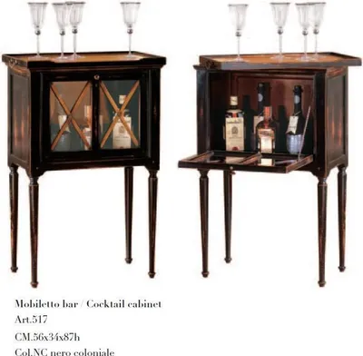 Produktbild von Bar Tisch Regal Weinregal Weinschrank Luxus Schrank Vitrine Hausbar Barschrank