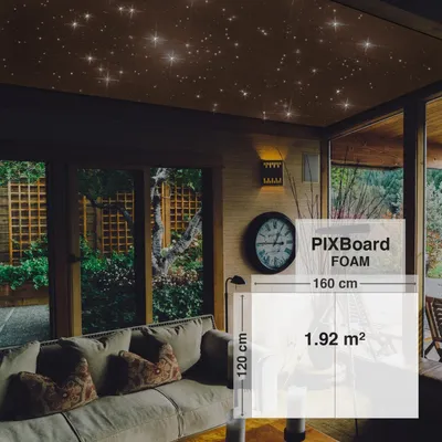 Produktbild von Bausatz Pixlum FOAM LED Sternenhimmel (120 cm x 160 cm) mit 60 PixLEDs - Warmweiß