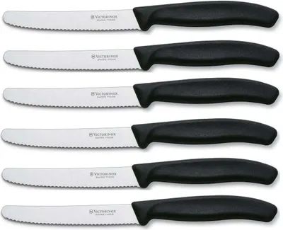 Produktbild von Victorinox SwissClassic 6.7833.6, Messer-Set, Polypropylen, Edelstahl, Schwarz, 11 cm, 168 g