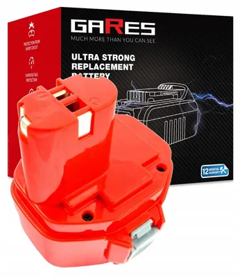 Zdjęcie produktu dla GARES Akumulator Bateria do elektronarzędzi Makita 6281D 1434 6280D 1435 | 14,4 V 3Ah | Wydajne Ogniwa High-Performance Zamiennik Premium | Wysoka Moc i Trwałość |