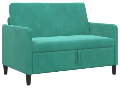 Obrázok produktu pre vidaXL Pohovka s úložným priestorom, tyrkysová, 122 x 78 x 87 cm, polyester